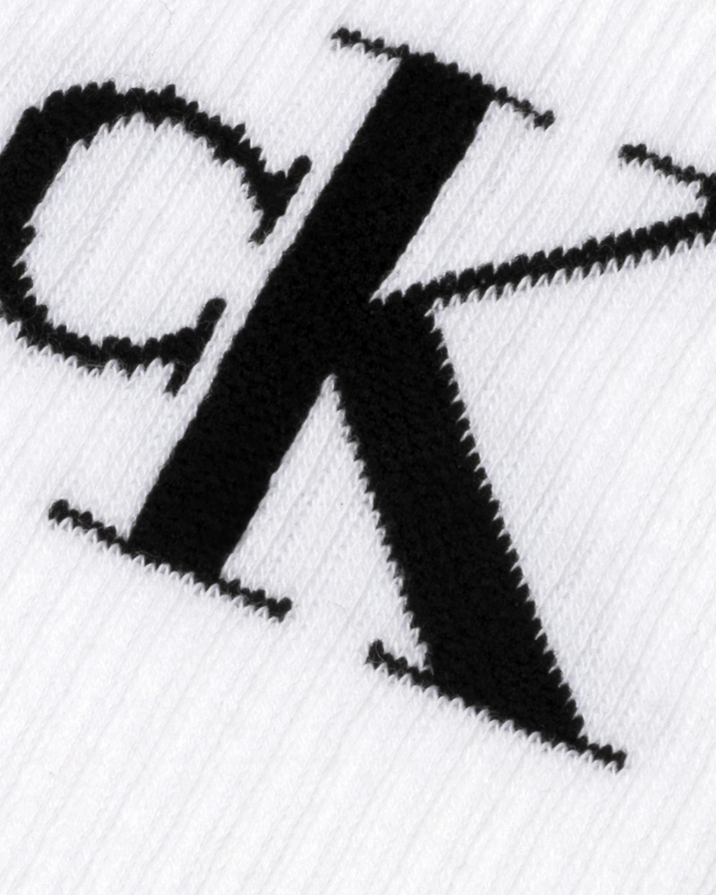 Calvin Klein - CKJ Women Sock 2P Monogram - Bianco