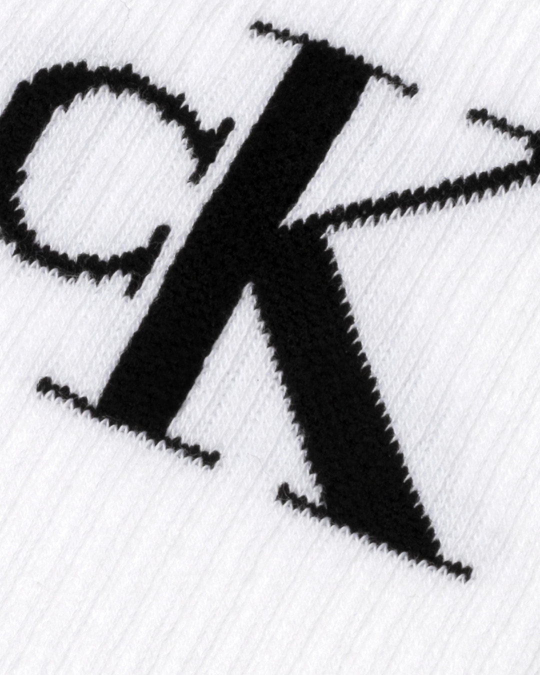 Calvin Klein - CKJ Women Sock 2P Monogram - Bianco