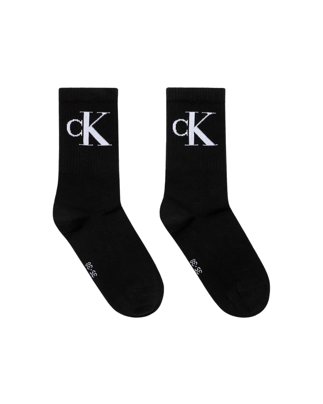 Calvin Klein - CKJ Women Sock 2P Monogram - Nero