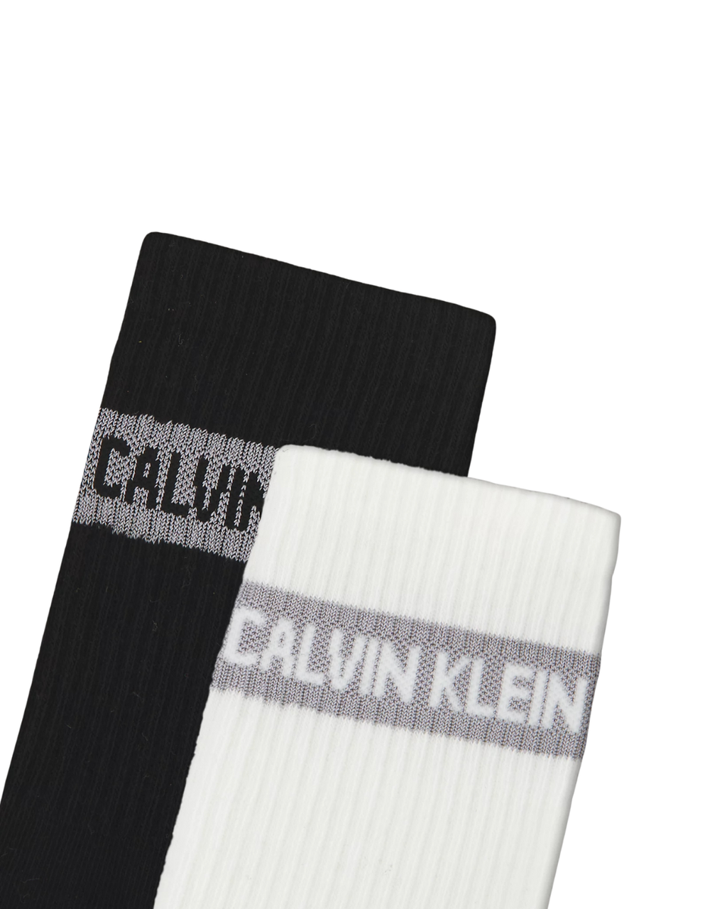 Calvin Klein - CKJ Women Sock 4P Giftbox Stri - Bianco e Nero
