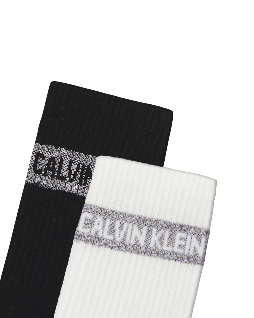 Calvin Klein - CKJ Women Sock 4P Giftbox Stri - Bianco e Nero
