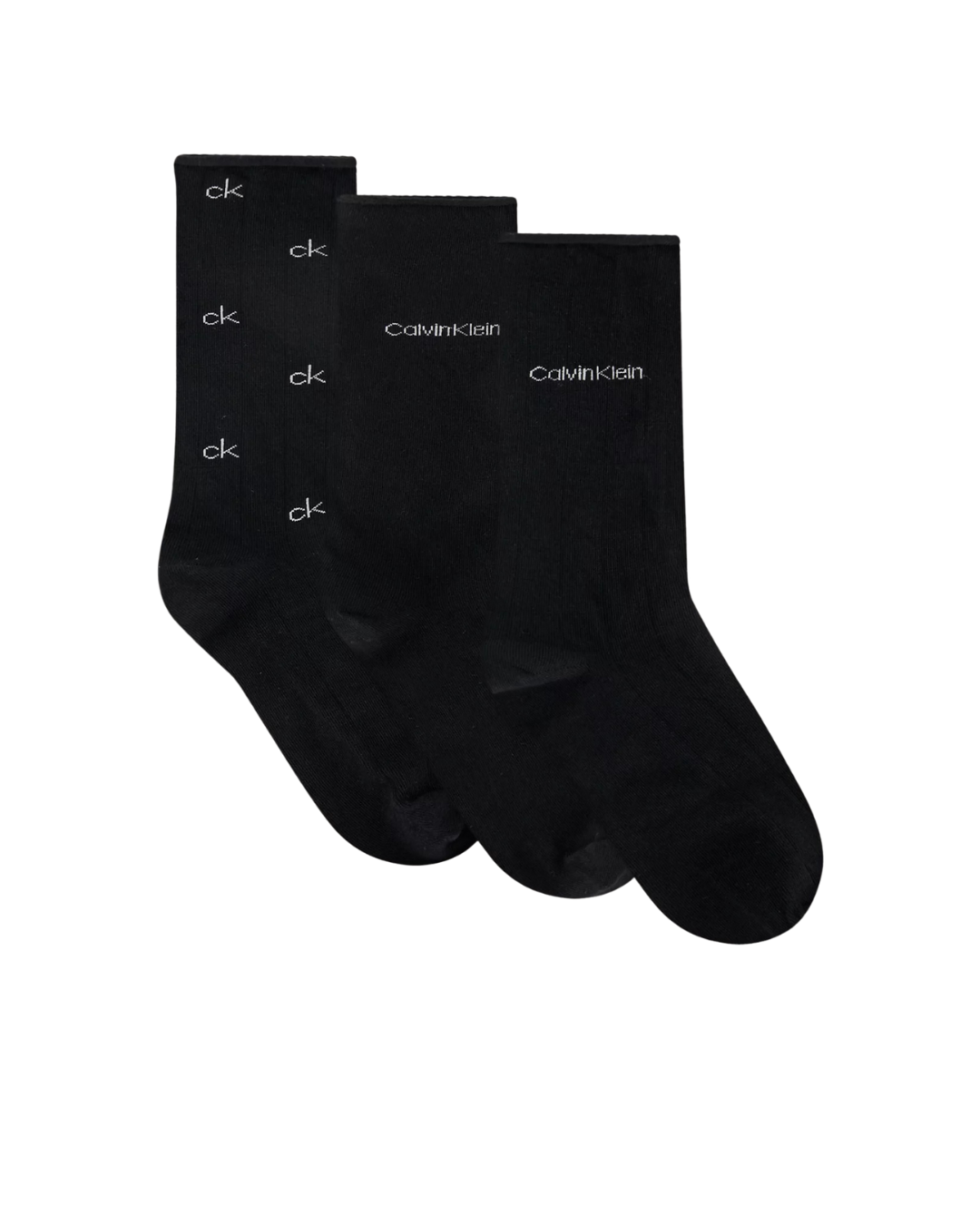 Calvin Klein - CK Women Sock 3P Giftbox Grid - Nero