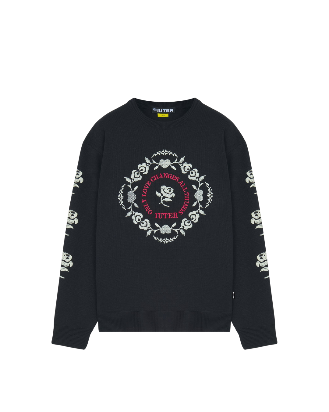 Iuter - Floral Jumper - Nero