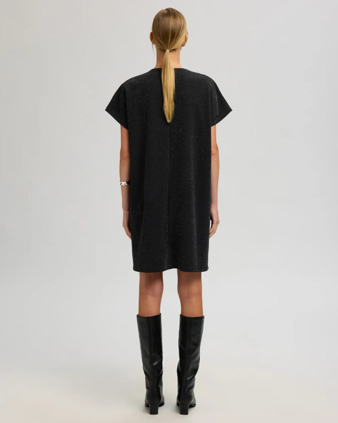 Selected Femme - Slfoversized Sandra SS Short Dress - Nero