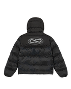 Propaganda - Puffer Jacket Grey Logo Atom - Nero