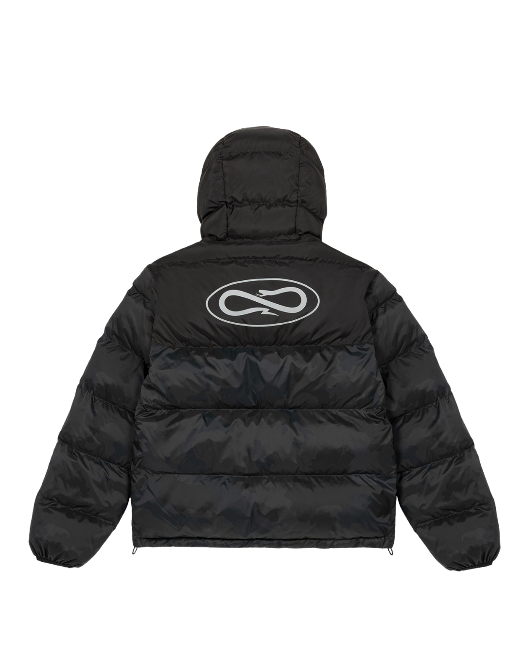 Propaganda - Puffer Jacket Grey Logo Atom - Nero