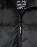 Propaganda - Puffer Jacket Grey Logo Atom - Nero
