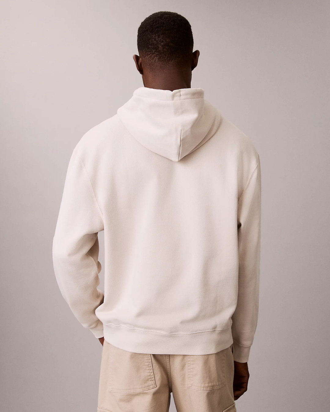 Calvin Klein Jeans - Fleece Gift Giving Hoodie - Chalk