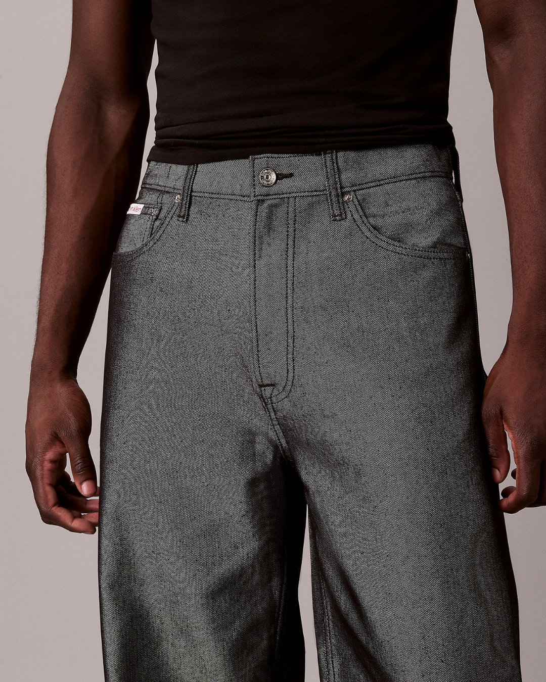 Calvin Klein Jeans - Baggy Black Sky Jeans - Grigio