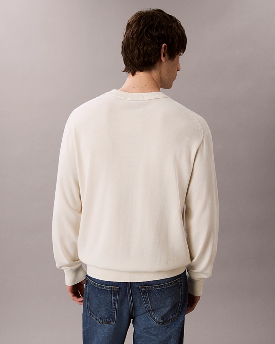 Calvin Klein Jeans - Cotton Crewneck Sweater - Tofu