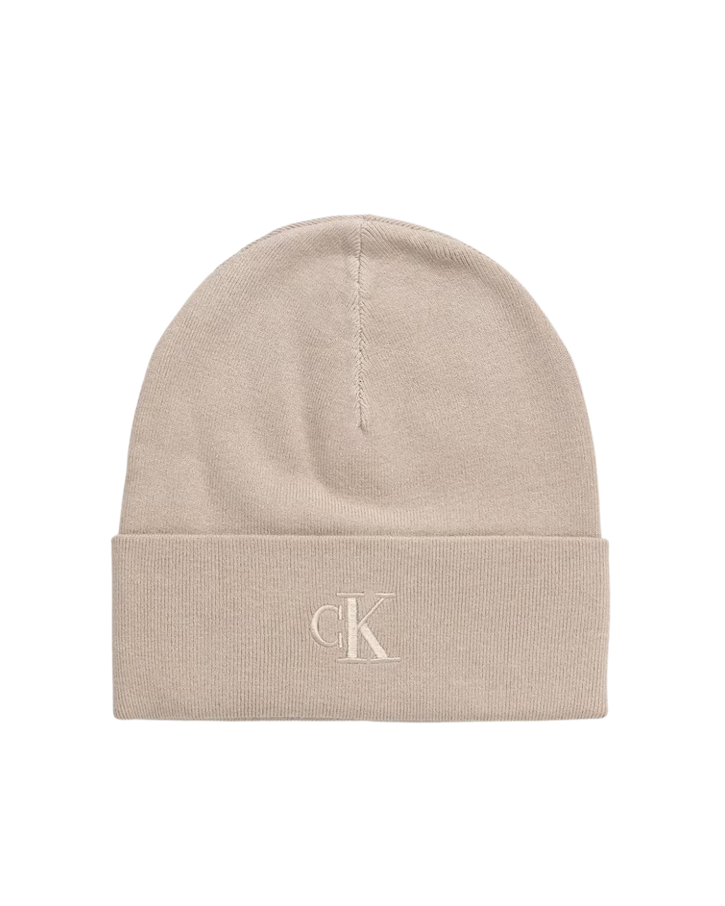 Calvin Klein - CK Fine Rib Beanie - Beige