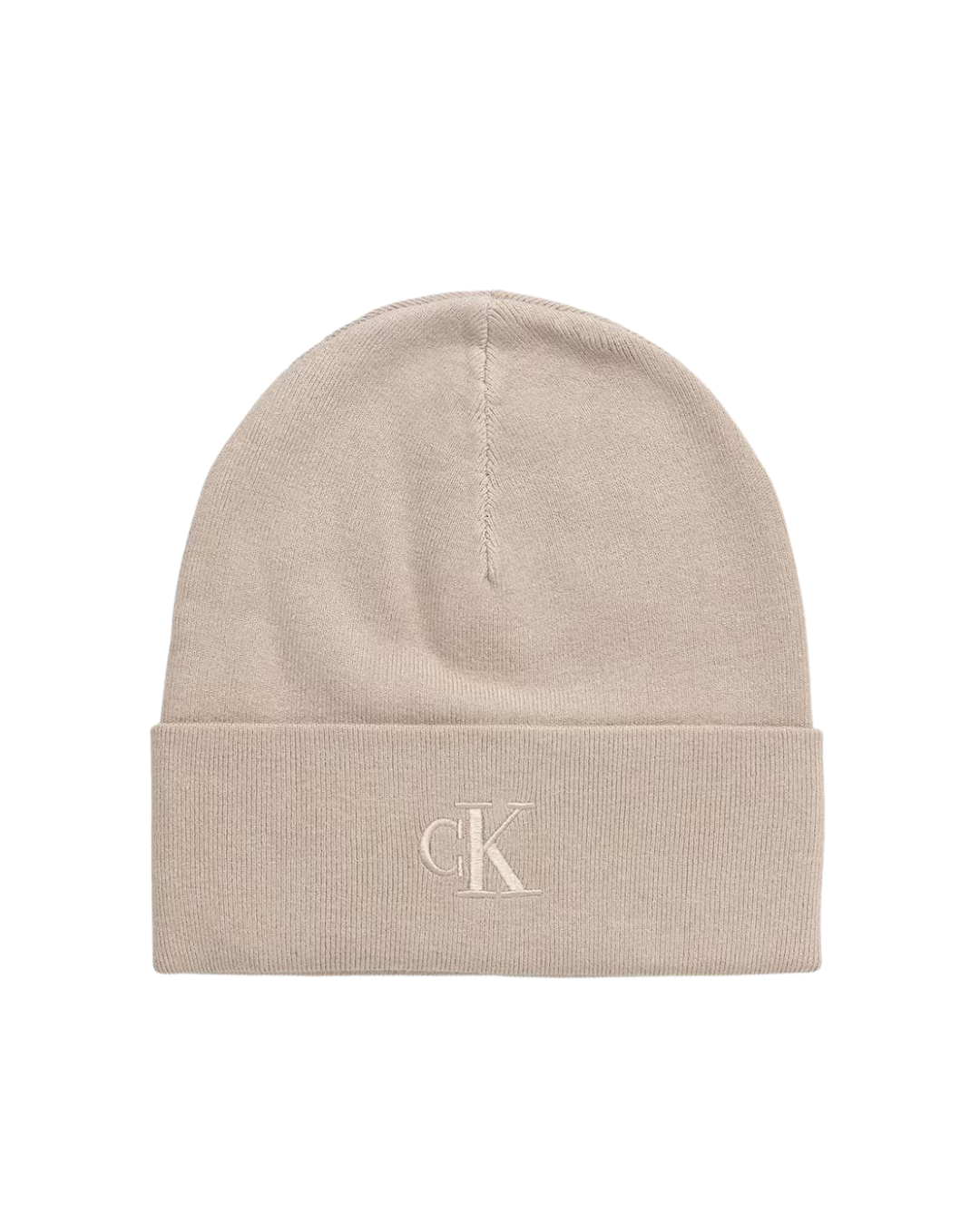 Calvin Klein - CK Fine Rib Beanie - Beige