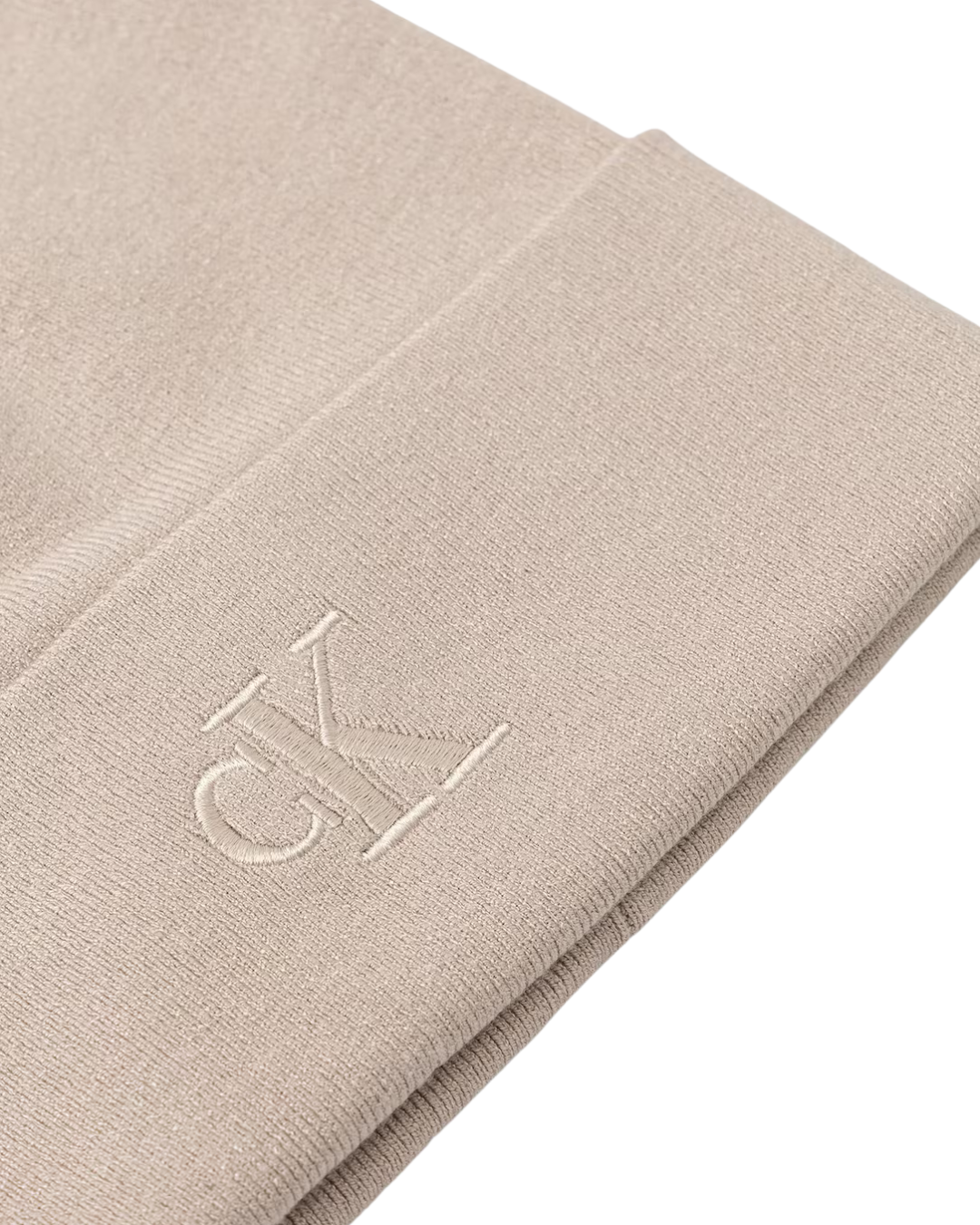 Calvin Klein - CK Fine Rib Beanie - Beige