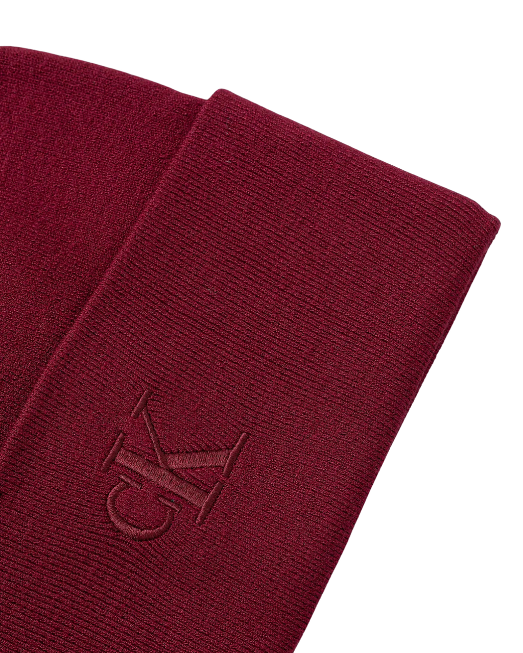 Calvin Klein - CK Fine Rib Beanie - Bordeaux