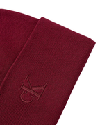 Calvin Klein - CK Fine Rib Beanie - Bordeaux