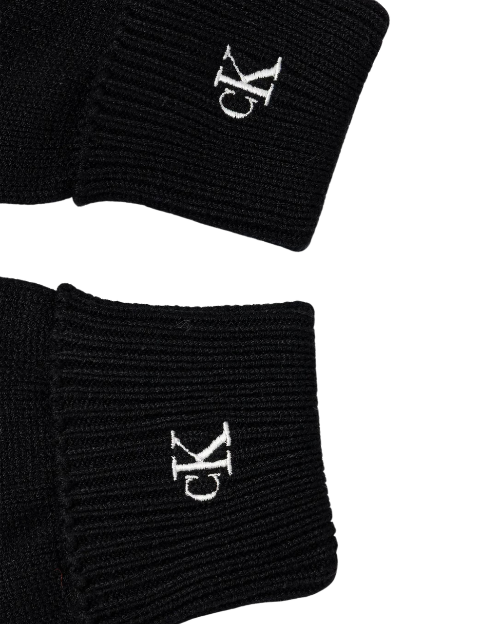 Calvin Klein - CK Fine Rib Gloves - Nero