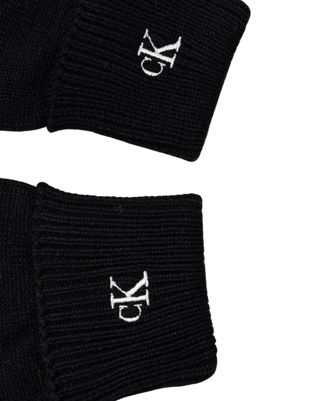 Calvin Klein - CK Fine Rib Gloves - Nero