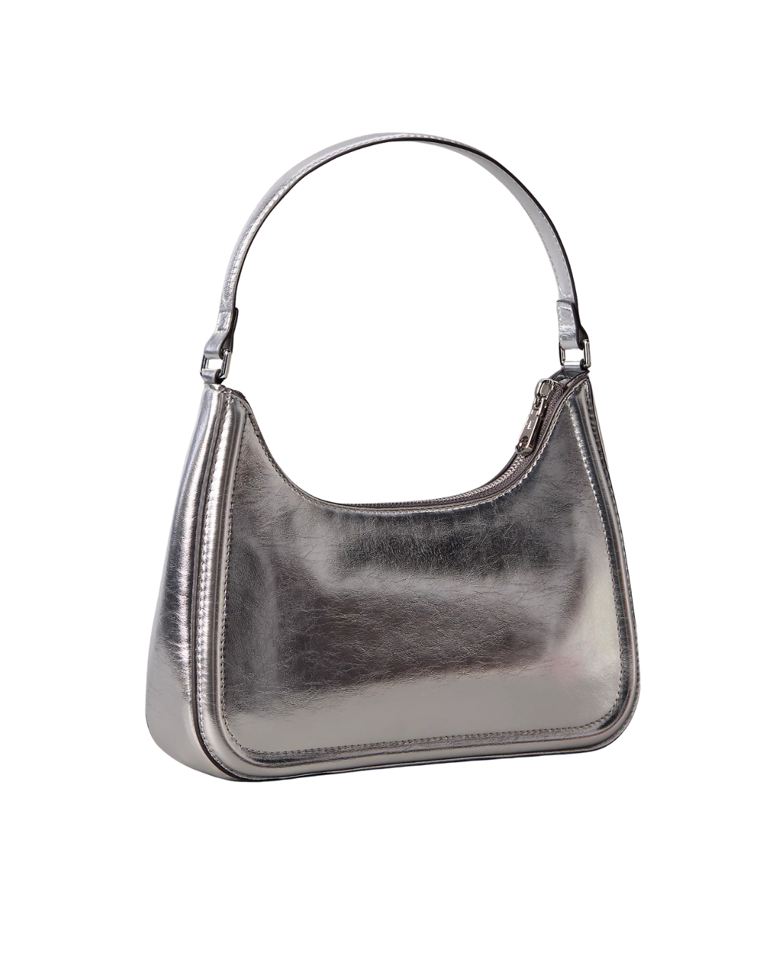 Calvin Klein - Bold CK Metallic Shoulder Bag - Argento