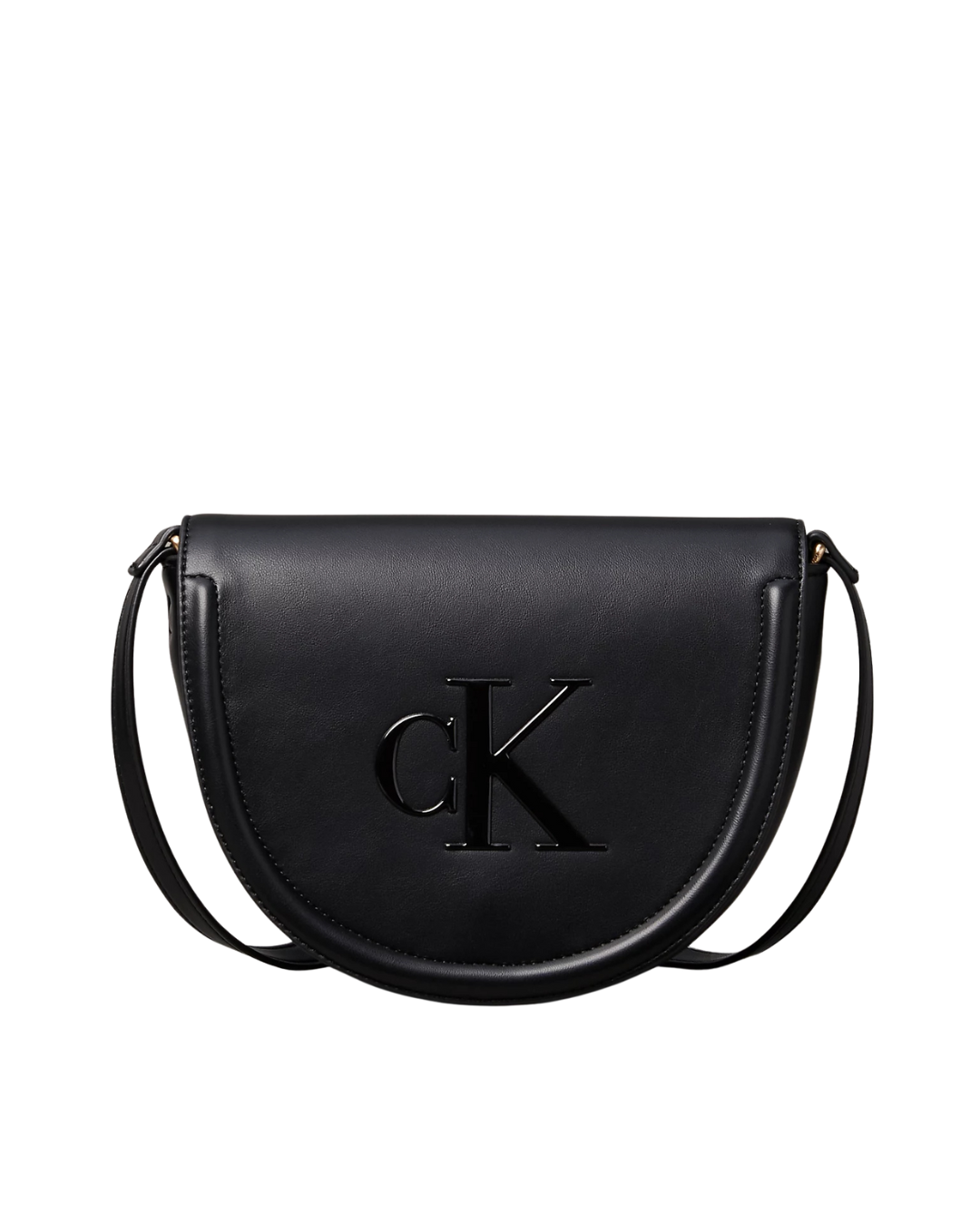 Calvin Klein - Bold CK Saddle Crossbody - Nero