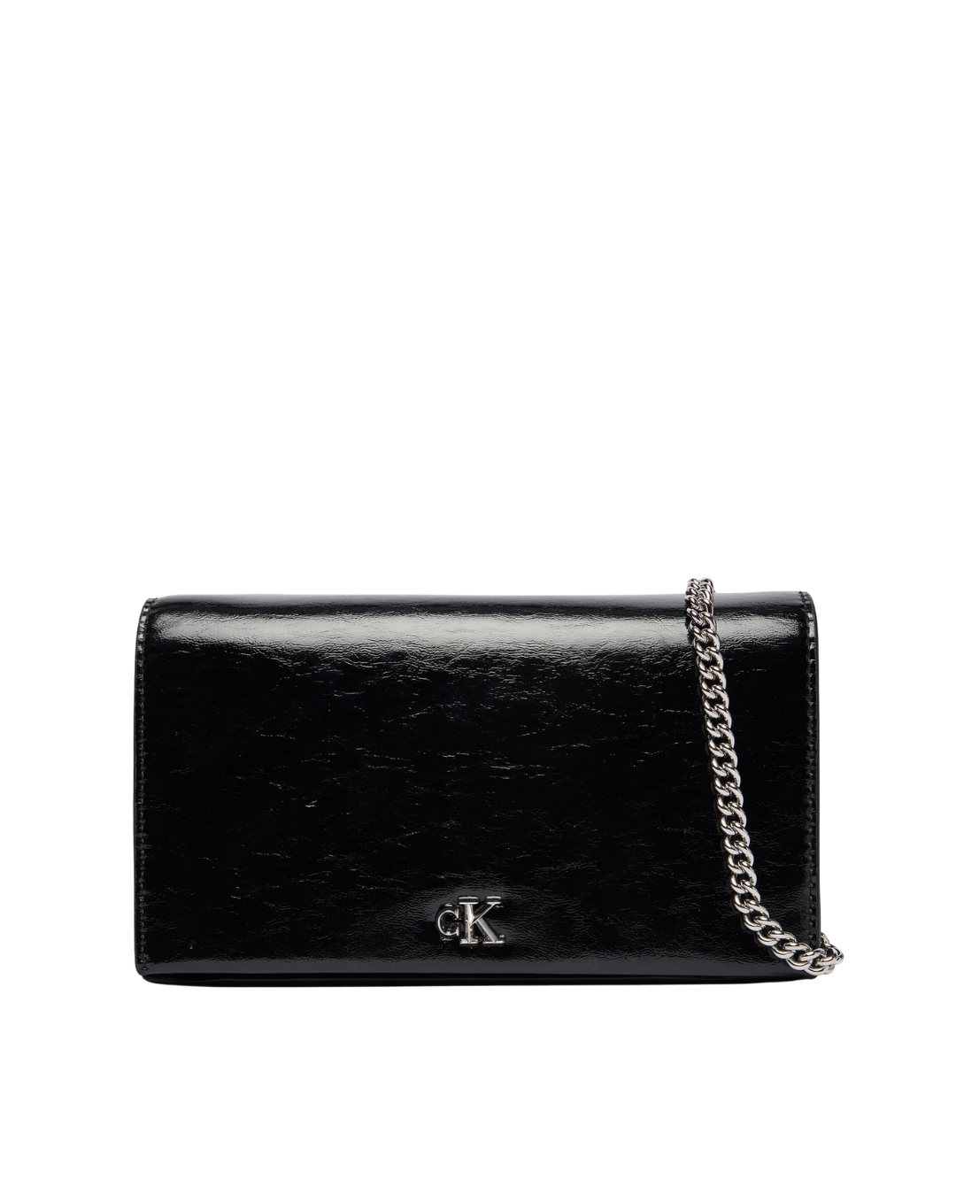Calvin Klein - CK Metallic Wallet On Chain - Nero