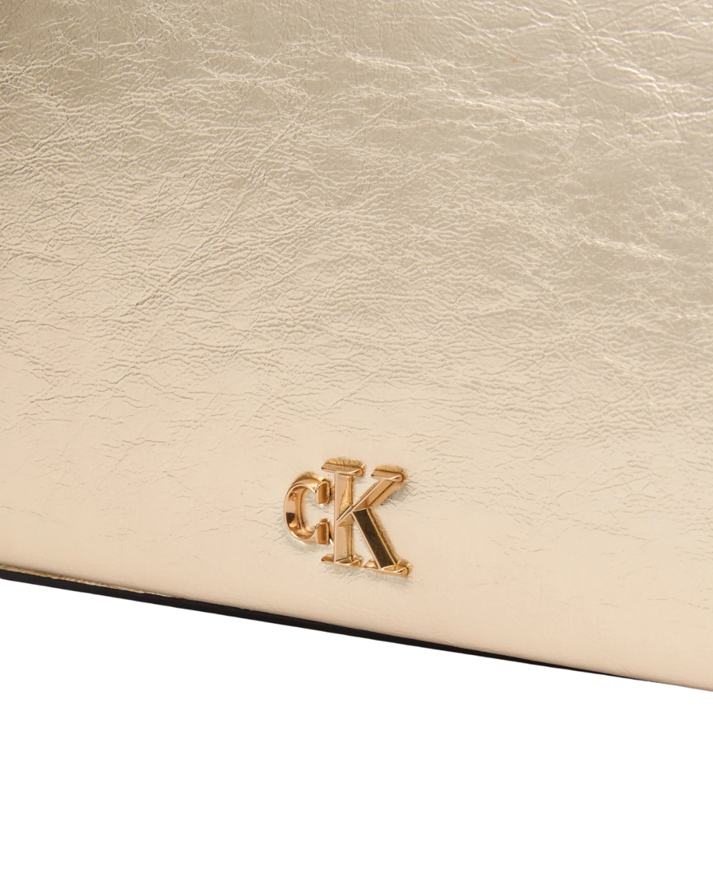 Calvin Klein - CK Metallic Wallet On Chain - Oro
