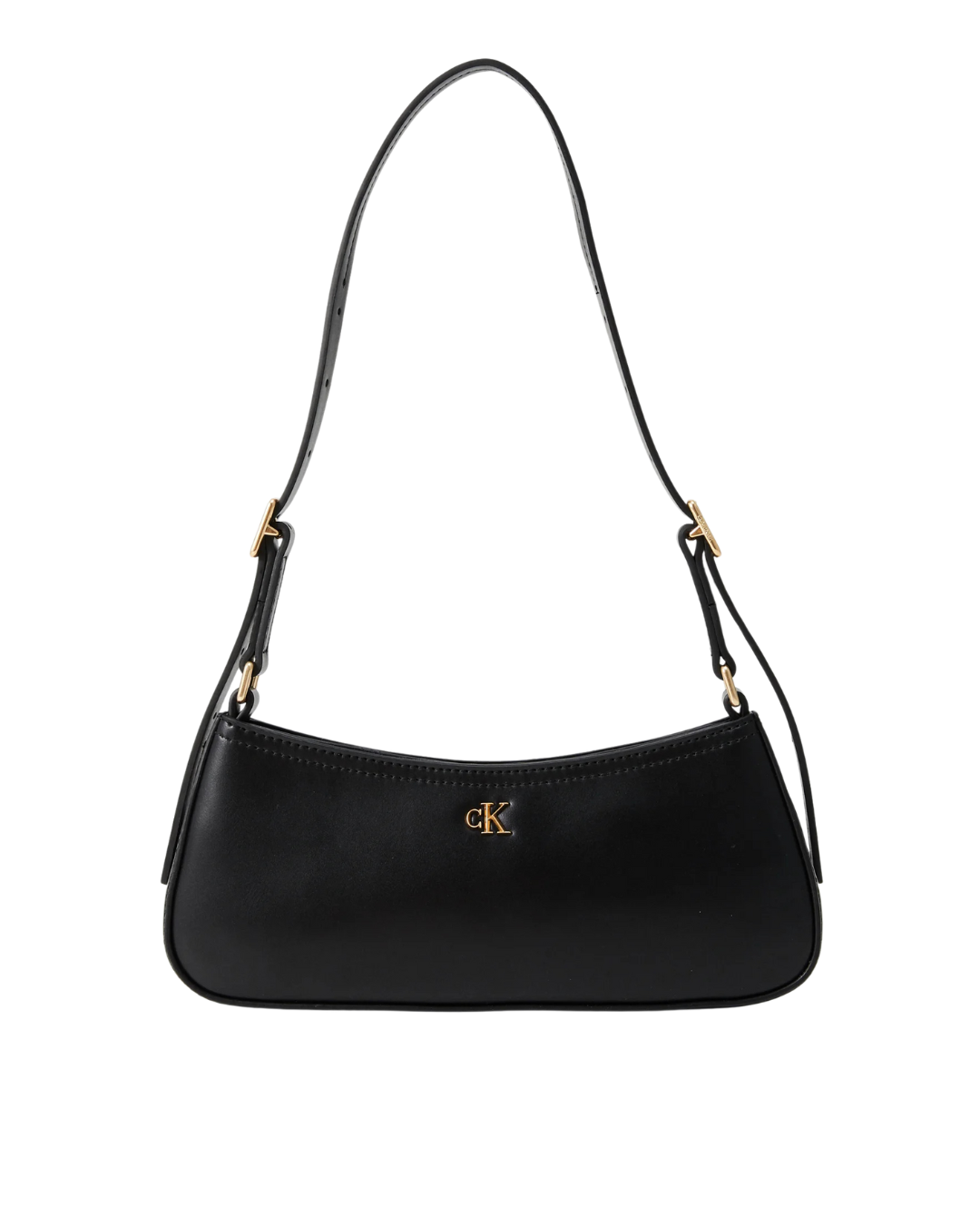 Calvin Klein - CK Small Shoulder Bag - Nero e Oro