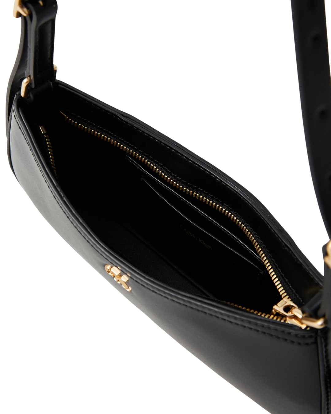 Calvin Klein - CK Small Shoulder Bag - Nero e Oro