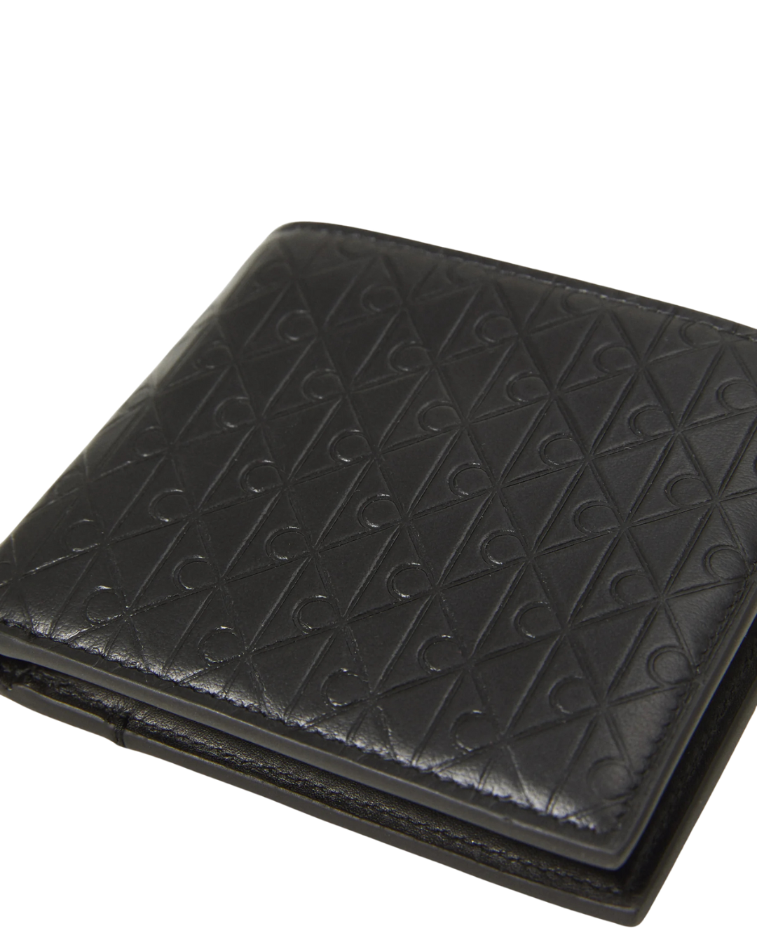 Calvin Klein - Embossed Emblem Billfold W/Coin - Nero
