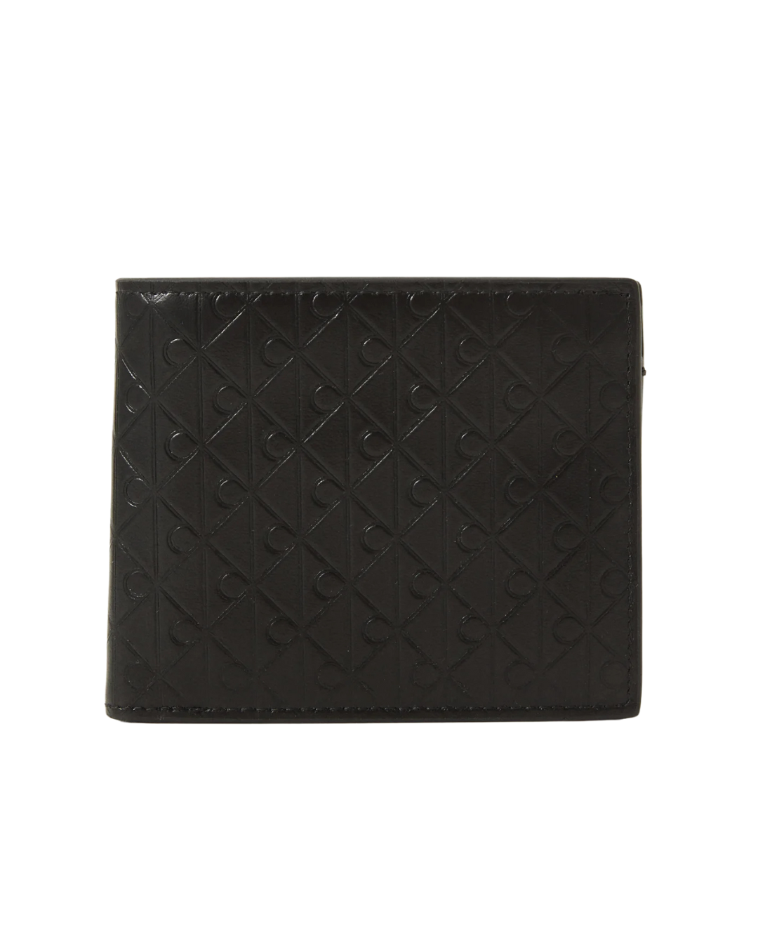 Calvin Klein - Embossed Emblem Billfold W/Coin - Nero