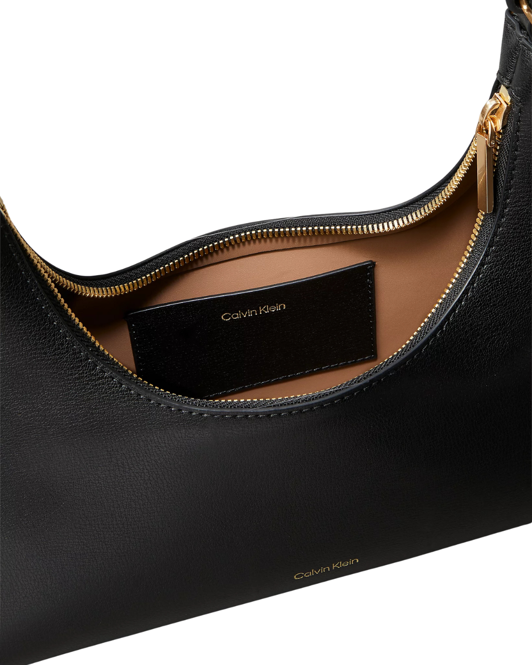 Calvin Klein - Foil Logo Conv Shoulder Bag - Nero e Oro