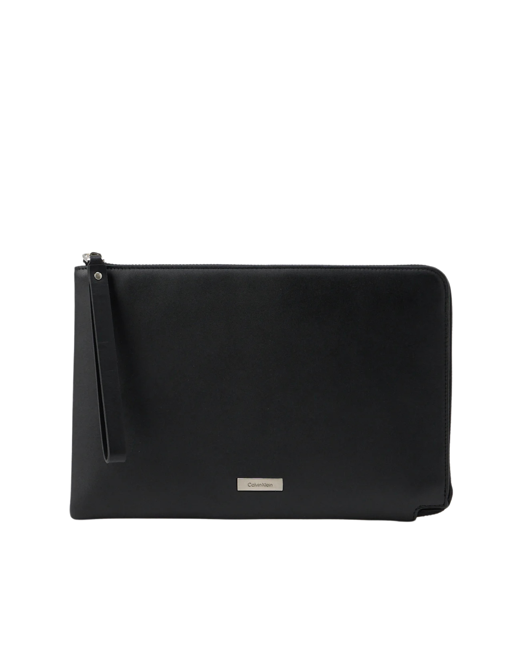 Calvin Klein - Plaque Pouch W/Wristlet - Nero