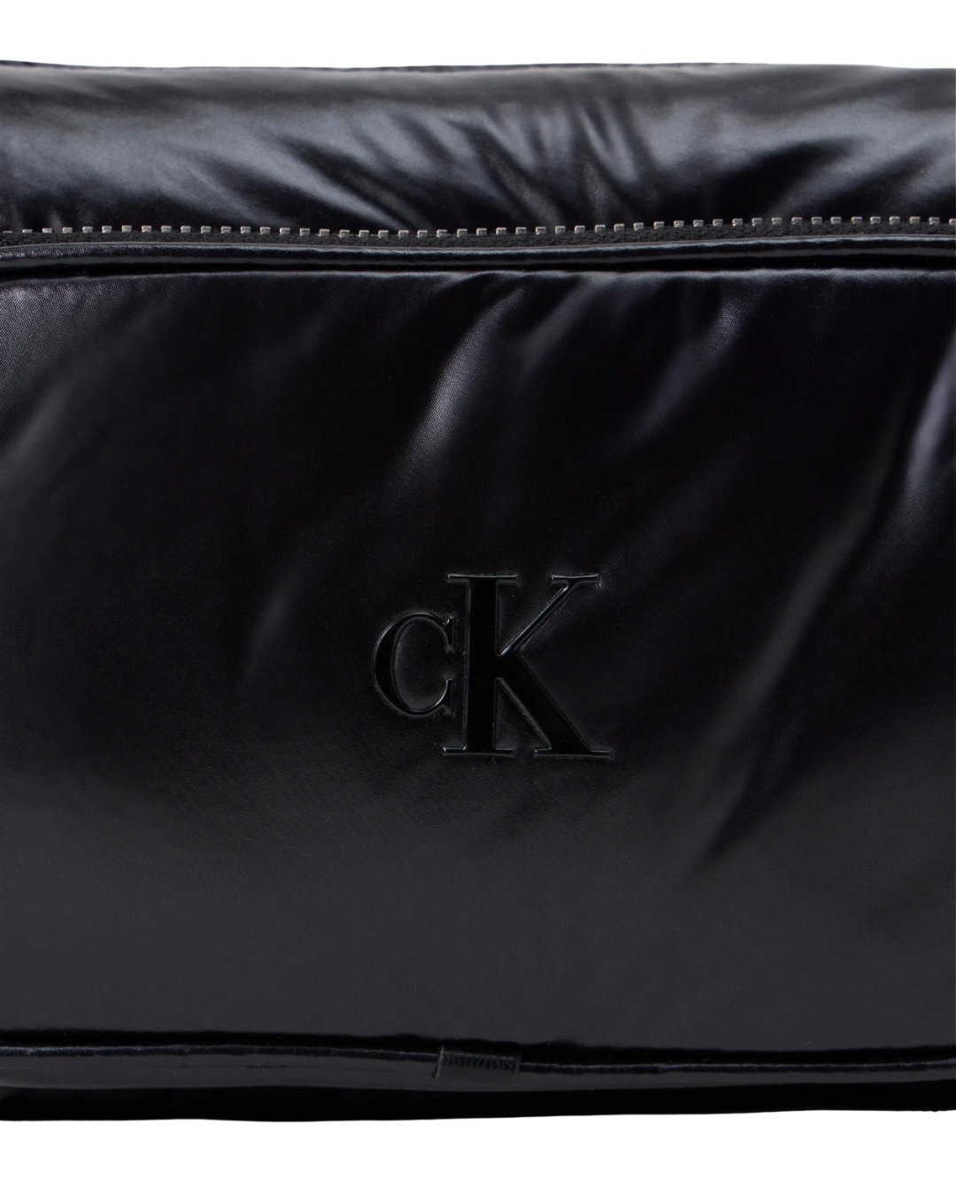 Calvin Klein - Pocket Shiny Nylon Small Bag - Nero