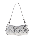 Calvin Klein - Quilted SM Shoulder Bag Metallic - Argento