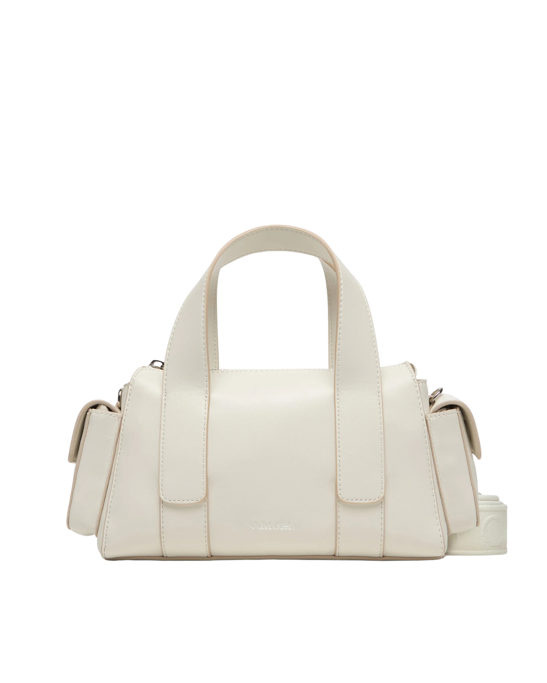 Calvin Klein Jeans - Webbing Strap Pocket Bag - Bianco