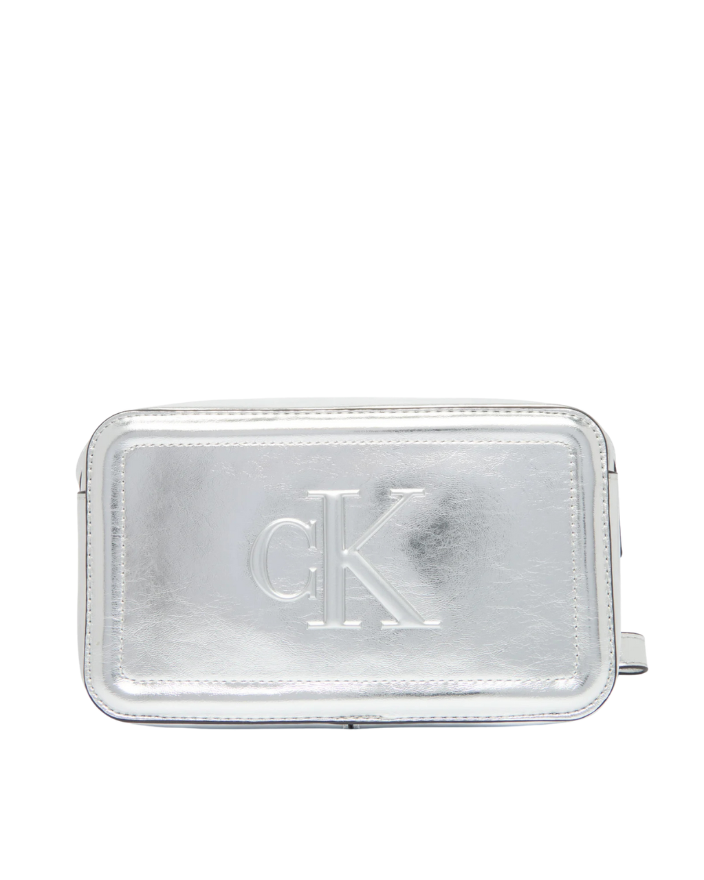 Calvin Klein Jeans - Bold CK Metallic Camera Bag - Argento