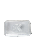 Calvin Klein Jeans - Bold CK Metallic Camera Bag - Argento