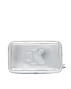 Calvin Klein Jeans - Bold CK Metallic Camera Bag - Argento