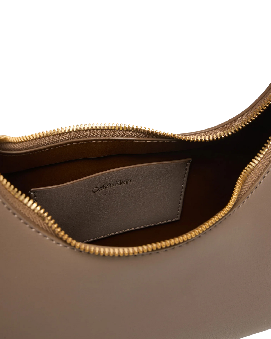 Calvin Klein - Foil Logo Conv Shoulder Bag - Tortora e Oro
