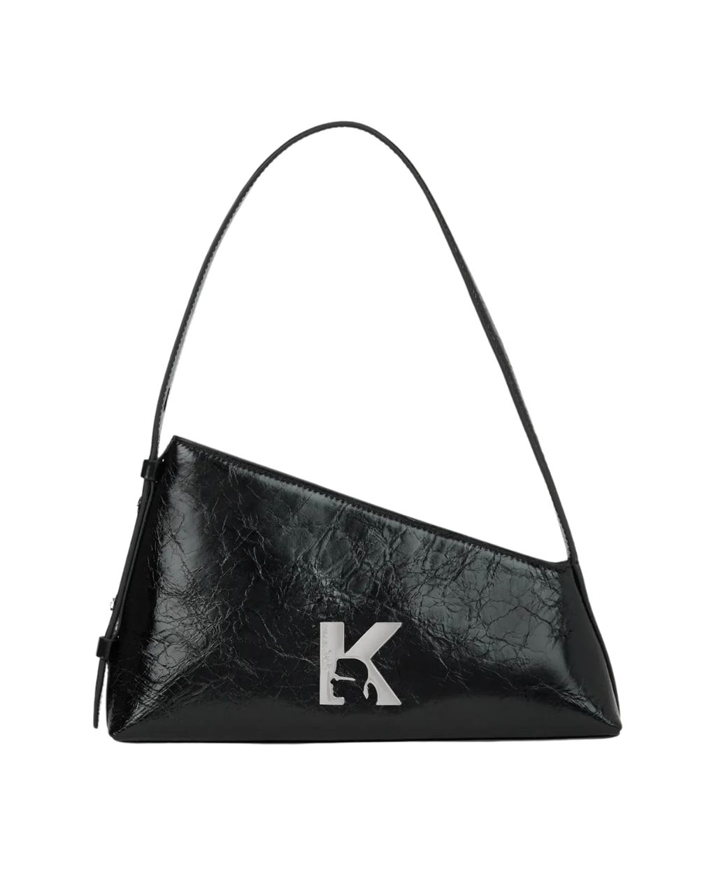 Karl Lagerfeld Jeans - KLJ Geo Leather Shoulder Bag Shiny - Nero