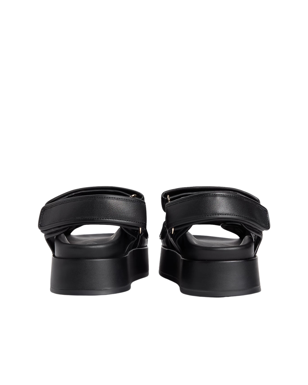Tommy Hilfiger - Leather Sporty Platform Sandal - Nero