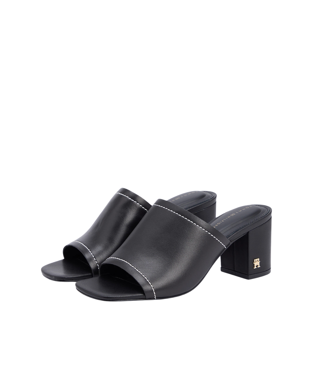 Tommy Hilfiger - TH Block Heel Mule Lth - Nero