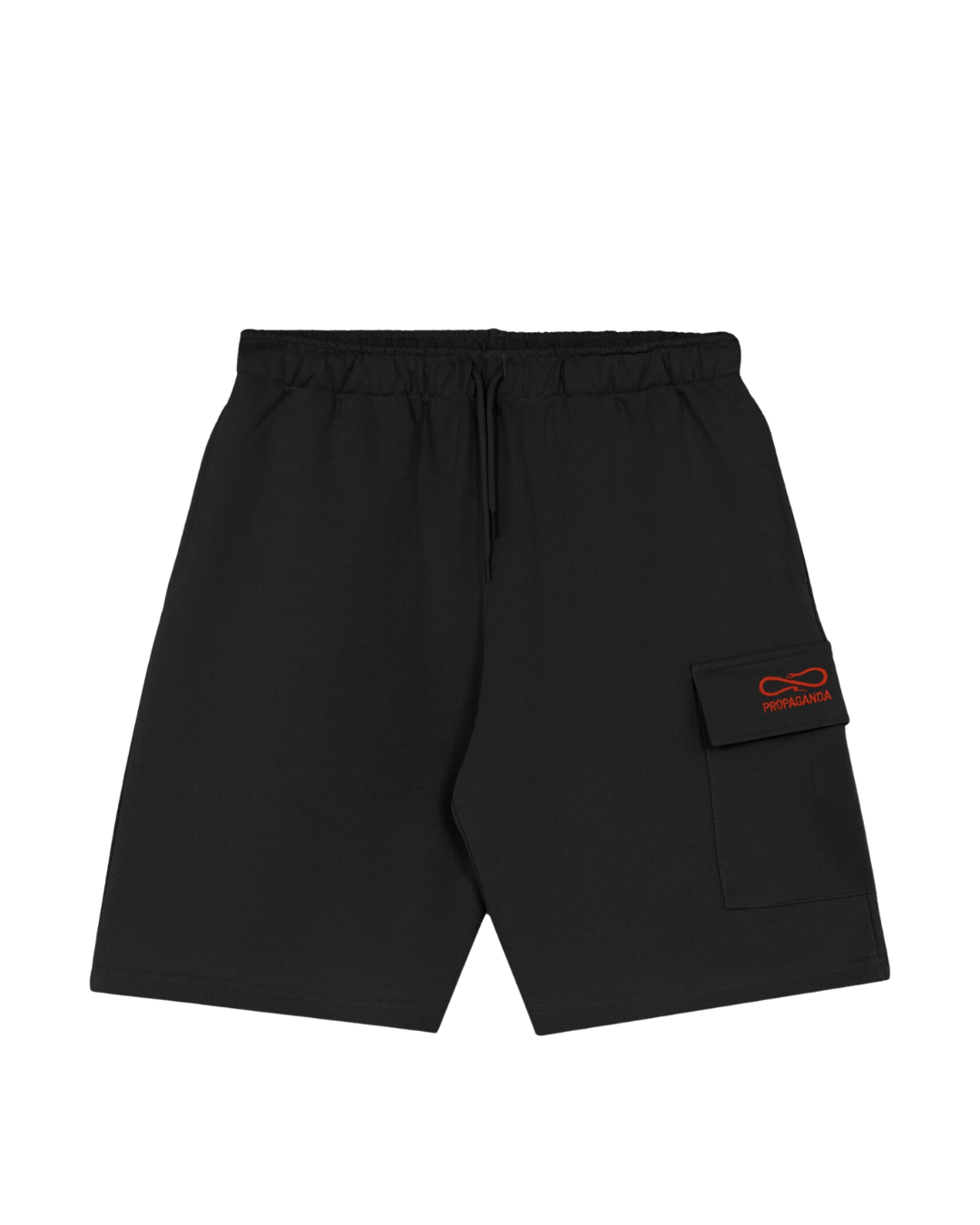 Propaganda - Cargo Sweatshort Logo Embroidery - Nero