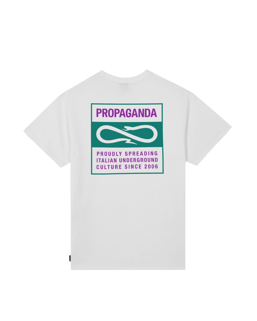 Propaganda - T-Shirt M/M Label Bicolor - Bianco