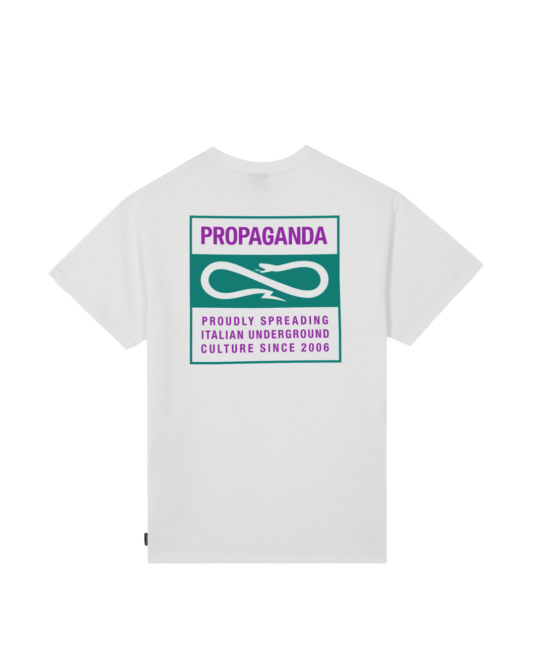 Propaganda - T-Shirt M/M Label Bicolor - Bianco