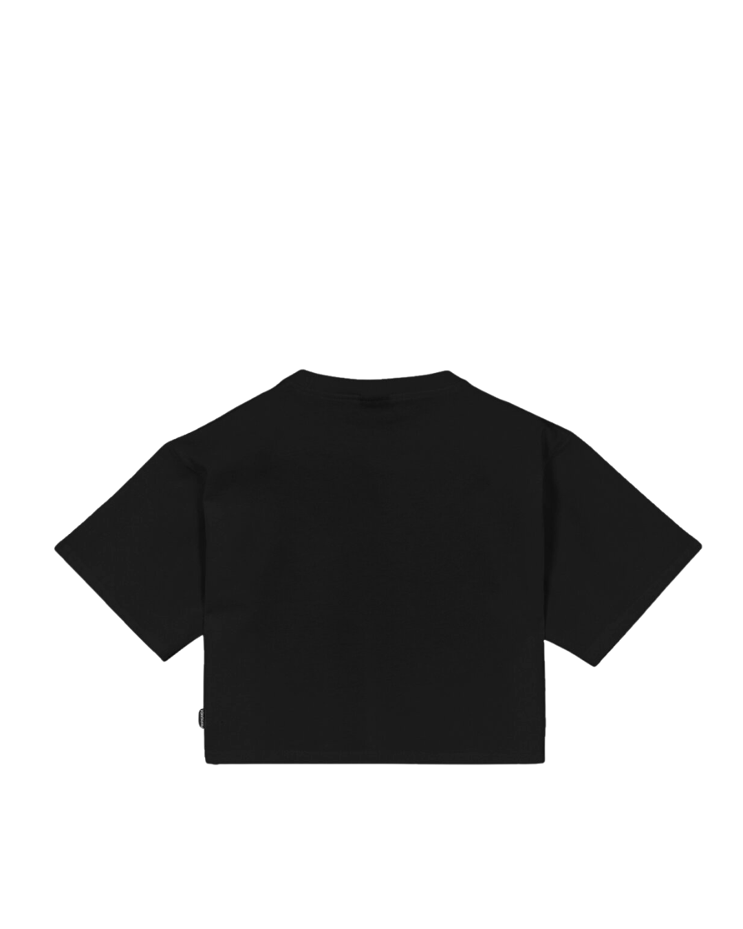 Propaganda - Crop T-Shirt M/M Logo Studs Woman - Nero