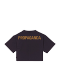Propaganda - Crop T-Shirt M/M Logo Woman - Grape