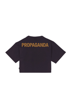 Propaganda - Crop T-Shirt M/M Logo Woman - Grape