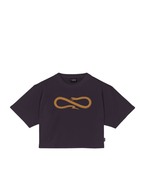 Propaganda - Crop T-Shirt M/M Logo Woman - Grape