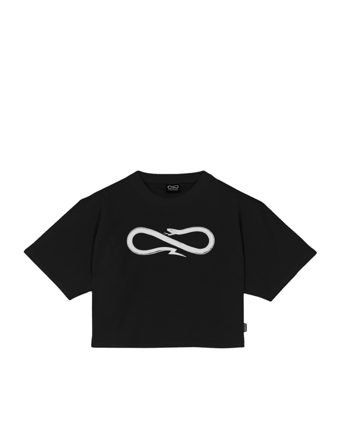 Propaganda - Crop T-Shirt M/M Logo Woman - Nero