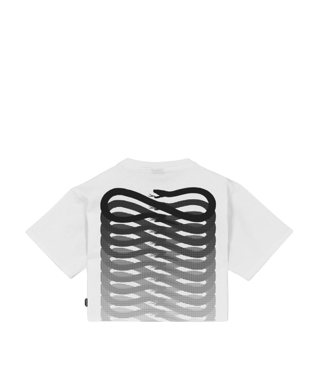 Propaganda - Crop T-Shirt M/M Ribs Woman - Bianco
